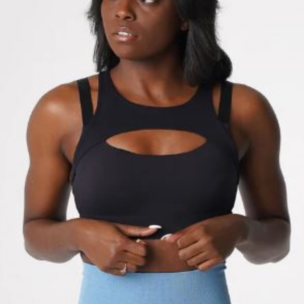 NVGTN Women's Black Apex Bra Size S NWOT